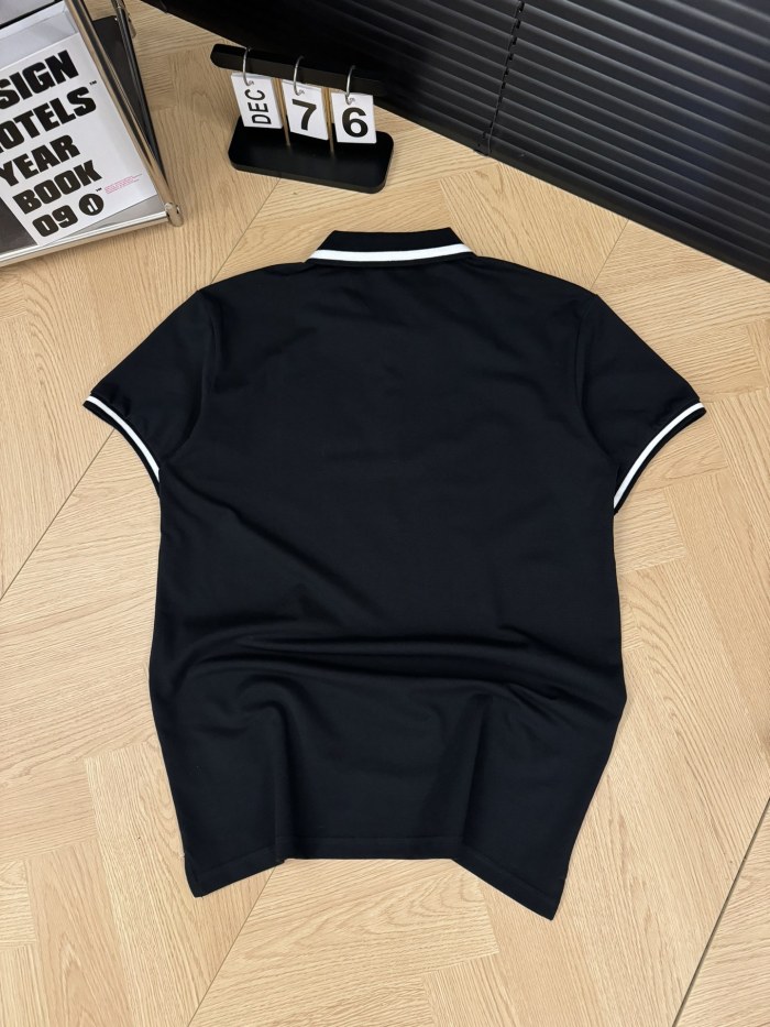 稀少 ロエベ 激安通販 ロゴ刺繍プリントPOLOカップル半袖2色