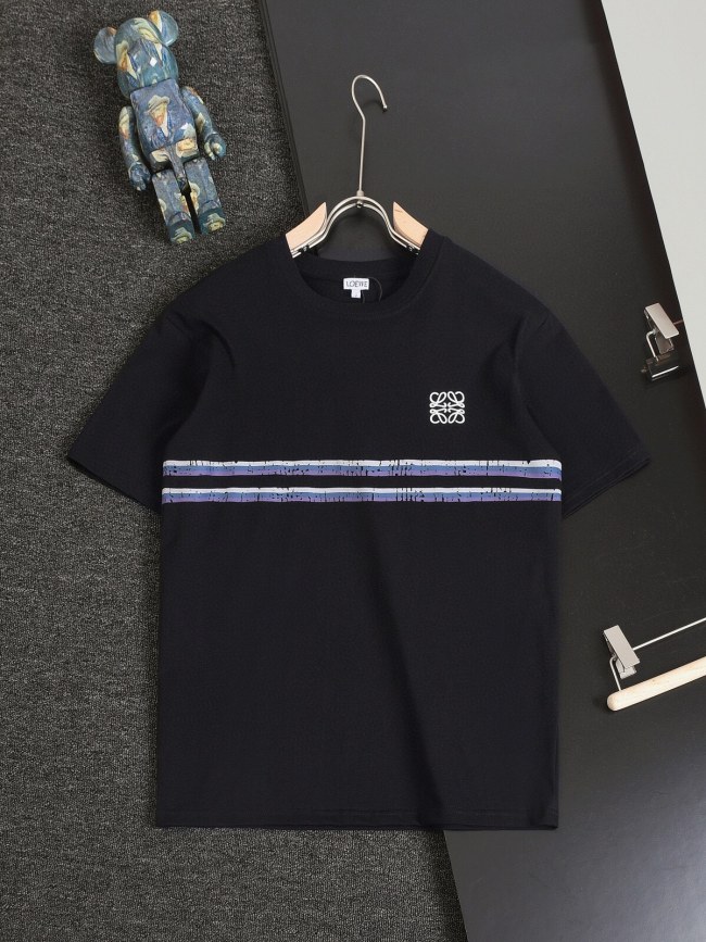 超奇跡の入荷☆ ロエベ 偽物通販 刺繍オールインワンネック半袖Tシャツ