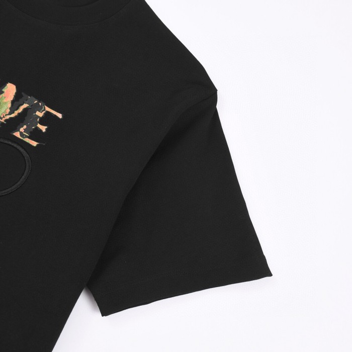 累積売上総額第１位！ロエベ 激安通販 刺繍ロゴのオールインワン半袖Tシャツ