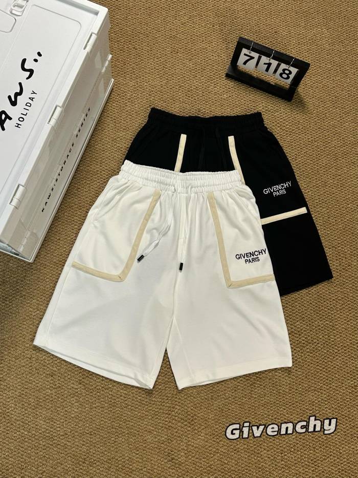 入手困難 ロエベ n級品 24 ss夏の新作ニットステッチ刺繍アルファベットショーツ2色