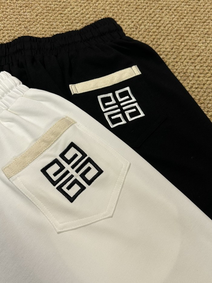 入手困難 ロエベ n級品 24 ss夏の新作ニットステッチ刺繍アルファベットショーツ2色