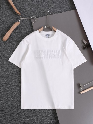 一目惚れ♪ ロエベ スーパーコピー 刺繍オールインワンネック半袖Tシャツ