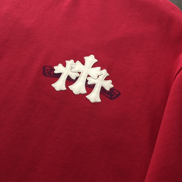 ★超人気 クロムハーツ 激安通販 2024新作ピーリング刺繍半袖Tシャツ