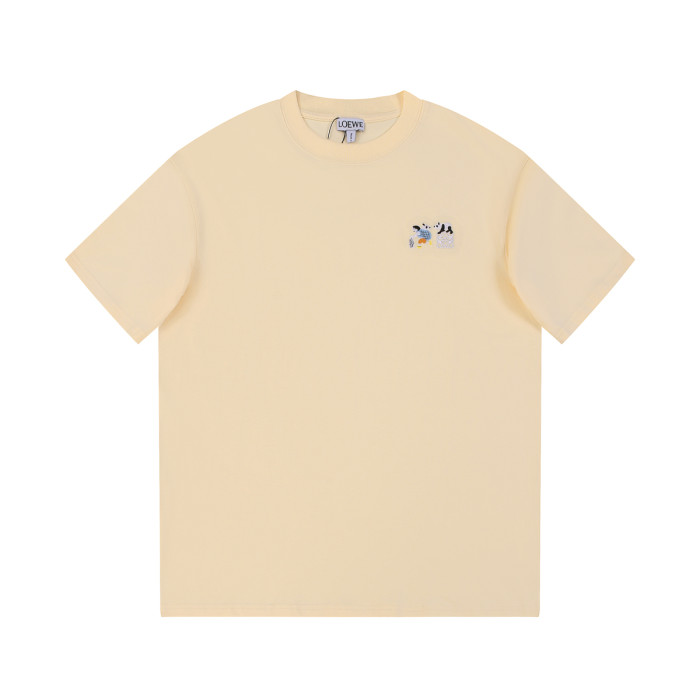 高品質 ロエベ n級品 2024春夏新作ラウンドネック半袖Tシャツ