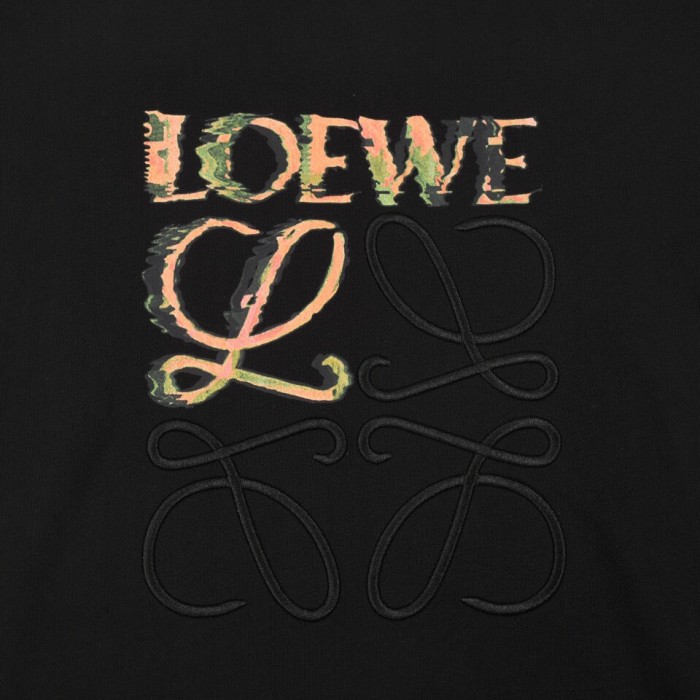 累積売上総額第１位！ロエベ 激安通販 刺繍ロゴのオールインワン半袖Tシャツ