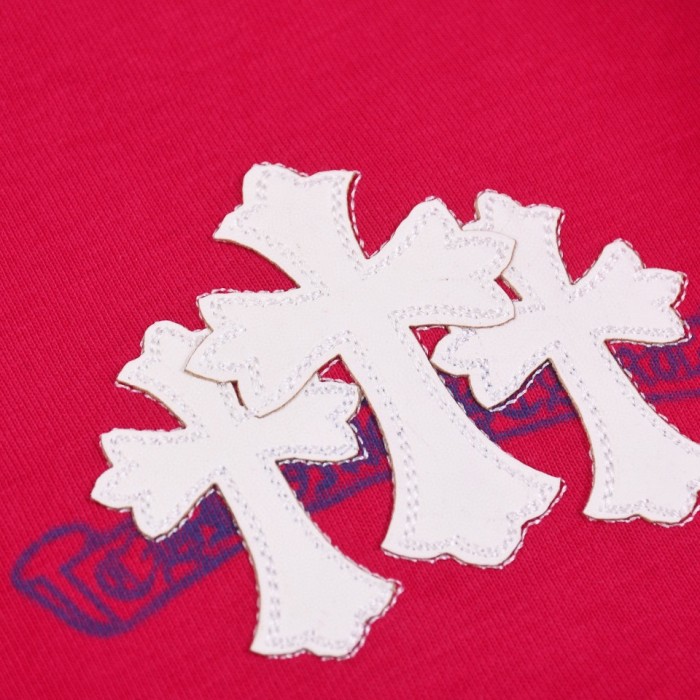 超話題! クロムハーツ コピー 2024新作ピーリング刺繍半袖Tシャツ