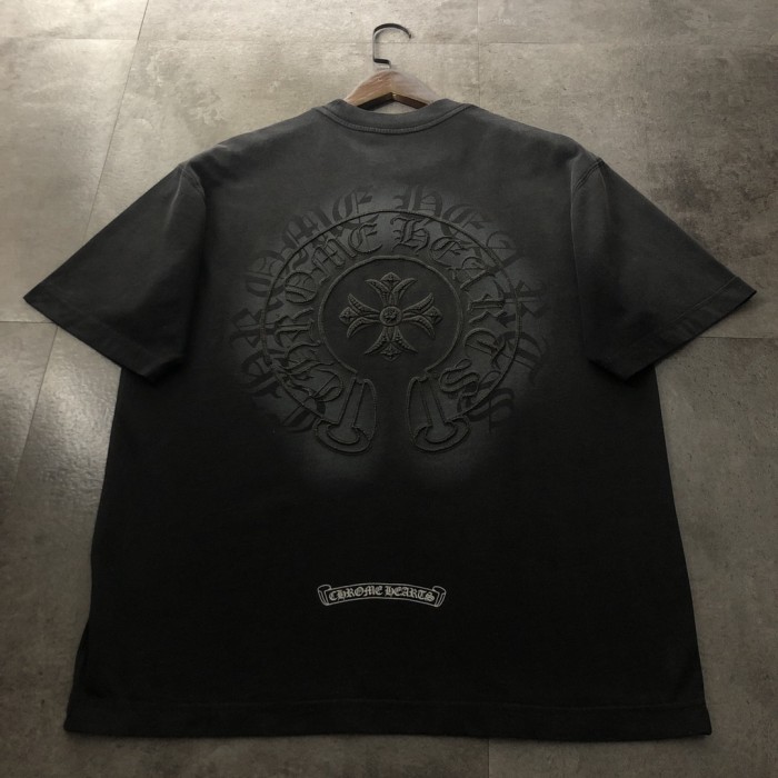 ★超人気 クロムハーツ スーパーコピー 2024新型同系色の馬蹄型半袖Tシャツ