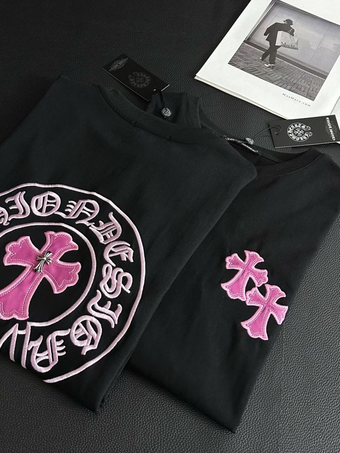 使い勝手良し クロムハーツ コピーおすすめ ブルーグレーのミラージュプリントTシャツ