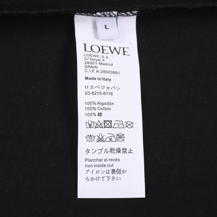 超話題! ロエベ スーパーコピー 2024春夏新作ラウンドネック半袖Tシャツ