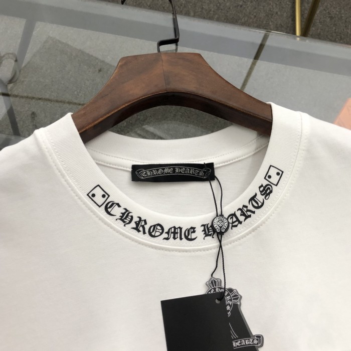 【限定】クロムハーツ コピーおすすめ 2024春夏新作プリント半袖Tシャツ