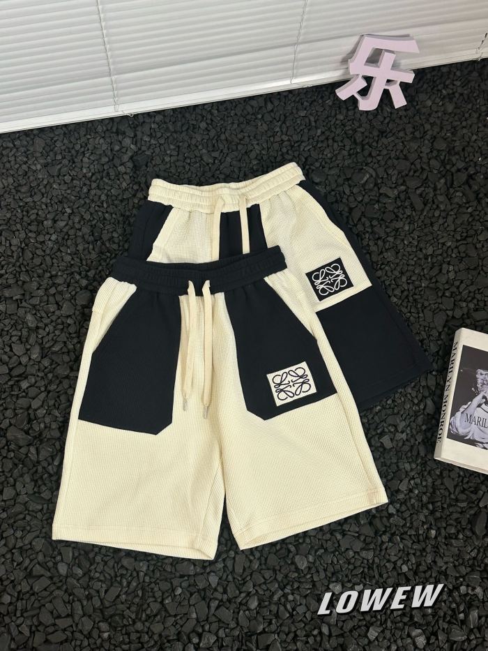新作 ロエベ コピーおすすめ 刺繍アルファベットショーツ2色