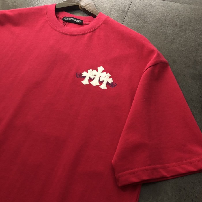★超人気 クロムハーツ 激安通販 2024新作ピーリング刺繍半袖Tシャツ