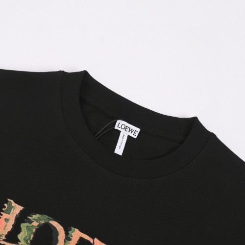 累積売上総額第１位！ロエベ 激安通販 刺繍ロゴのオールインワン半袖Tシャツ