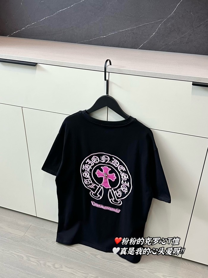 使い勝手良し クロムハーツ コピーおすすめ ブルーグレーのミラージュプリントTシャツ