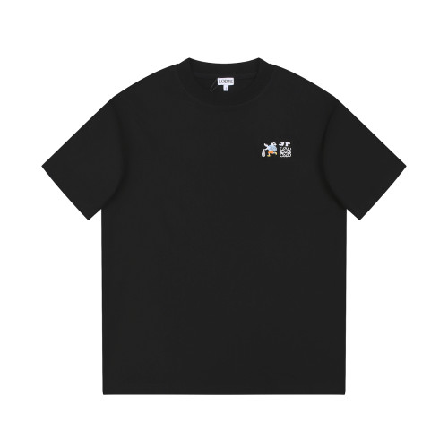 超話題! ロエベ スーパーコピー 2024春夏新作ラウンドネック半袖Tシャツ
