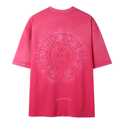 使い勝手良し クロムハーツ 激安偽物 2024新型同系色の馬蹄型半袖Tシャツ