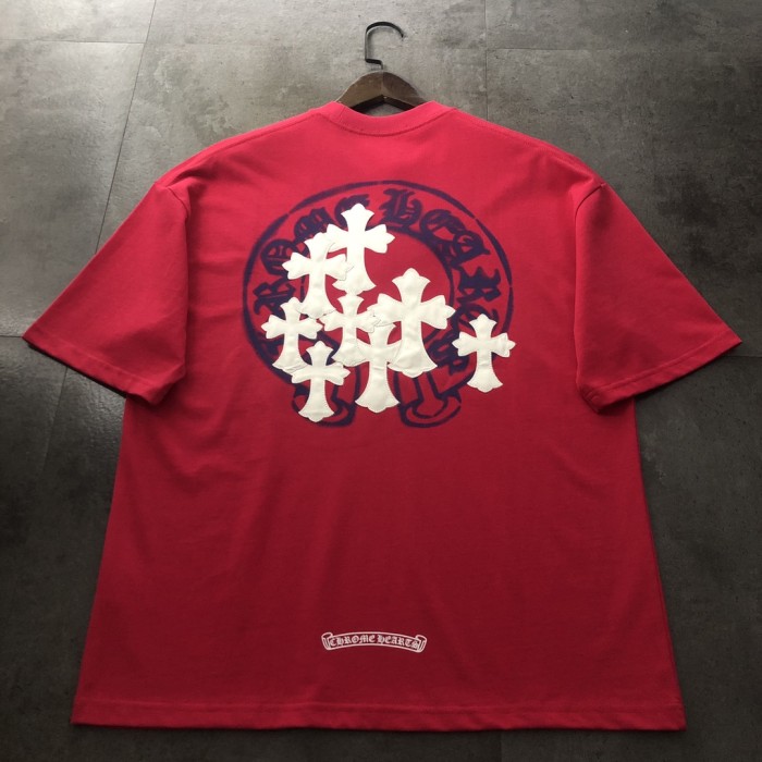 ★超人気 クロムハーツ 激安通販 2024新作ピーリング刺繍半袖Tシャツ