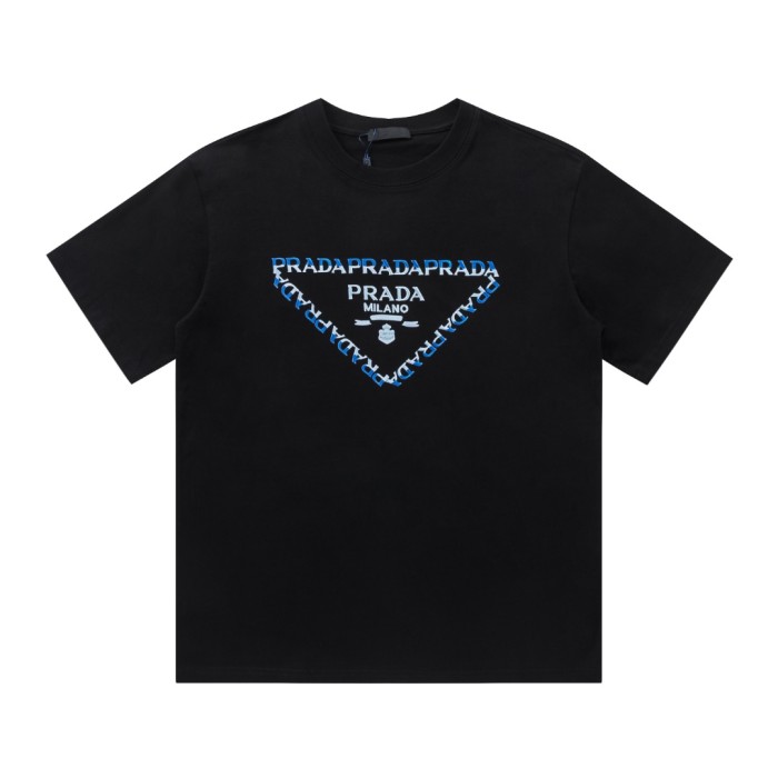 【限定】プラダ コピーおすすめ ジャカードニットクルーネックTシャツ半袖