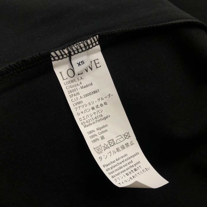 大人気 ロエベ 激安通販 2024新作胸元プリントロゴ半袖Tシャツ