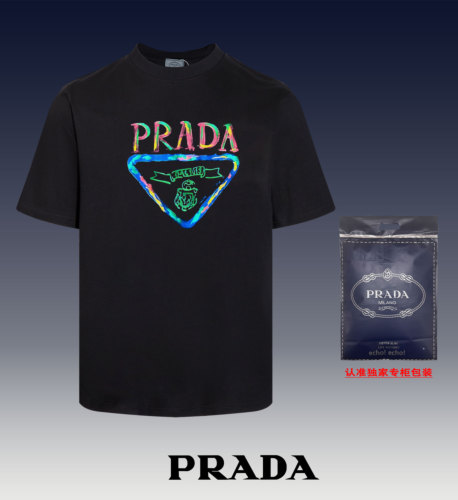 使い勝手良し プラダ 偽物通販 2024新型丸首半袖Tシャツの色