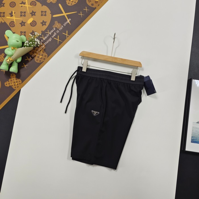 日本未入荷 プラダ n級品 夏の新作トリコロールロゴ編みカジュアルパンツ5分丈パンツ