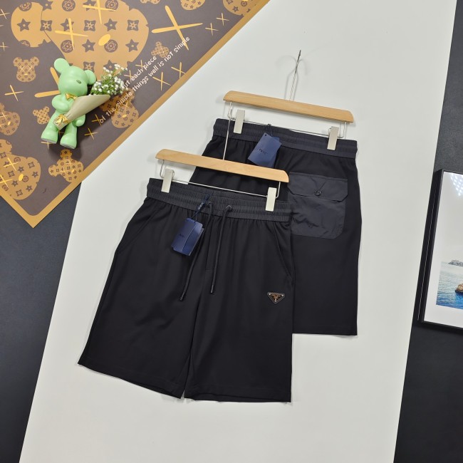 日本未入荷 プラダ n級品 夏の新作トリコロールロゴ編みカジュアルパンツ5分丈パンツ
