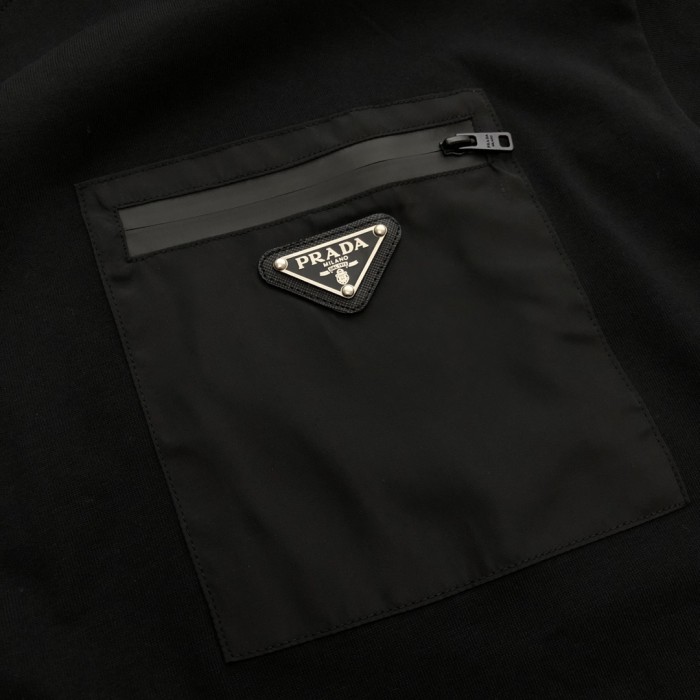 【限定】プラダ 激安通販 2024新作定番鉄ロゴポケット半袖Tシャツ