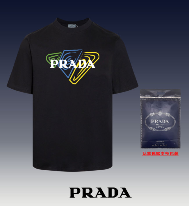 新作 プラダ n級品 2024新型丸首半袖Tシャツの色