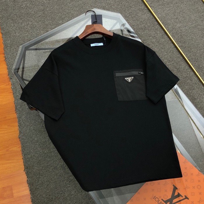 【限定】プラダ 激安通販 2024新作定番鉄ロゴポケット半袖Tシャツ