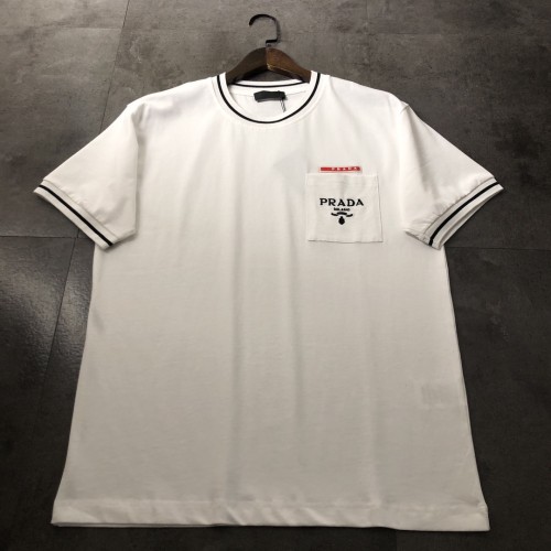 【限定】プラダ コピー 2024新作ロゴ刺繍半袖Tシャツ