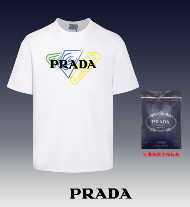 超奇跡の入荷☆ プラダ 激安偽物 2024新型丸首半袖Tシャツの色