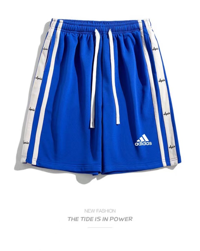 超奇跡の入荷☆ アディダス 激安通販 のファッションブランド衝突カラー綴りカジュアルスポーツパンツ5分パンツ5色