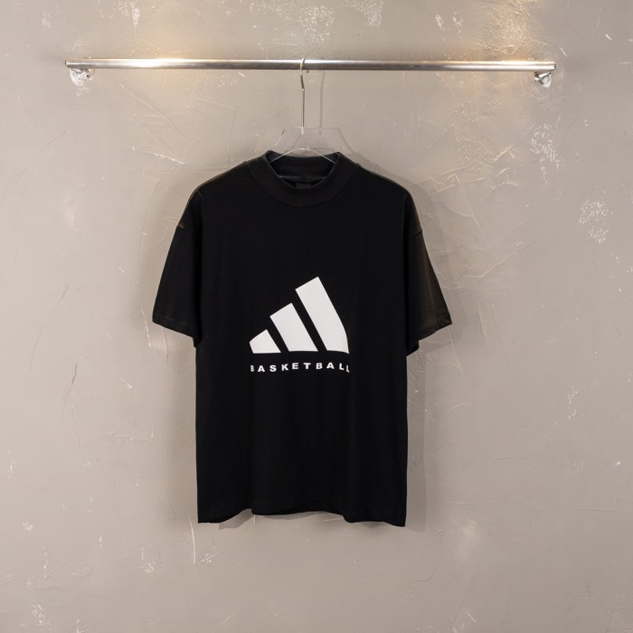 新作 アディダス 偽物通販 2024 Chapter 02カップルoversizeゆったりバスケット半袖Tシャツ3色