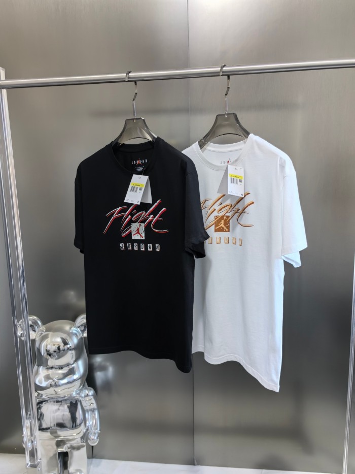 追跡付 ナイキ 激安通販 2024夏アメリカンレトロロゴアルファベットプリントスポーツカジュアルTシャツ2色