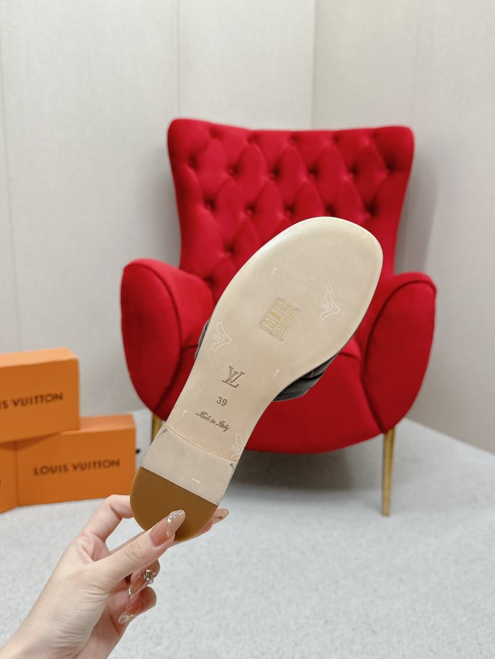 追跡付 ル イヴィトン n級品 太ヒールサンダル