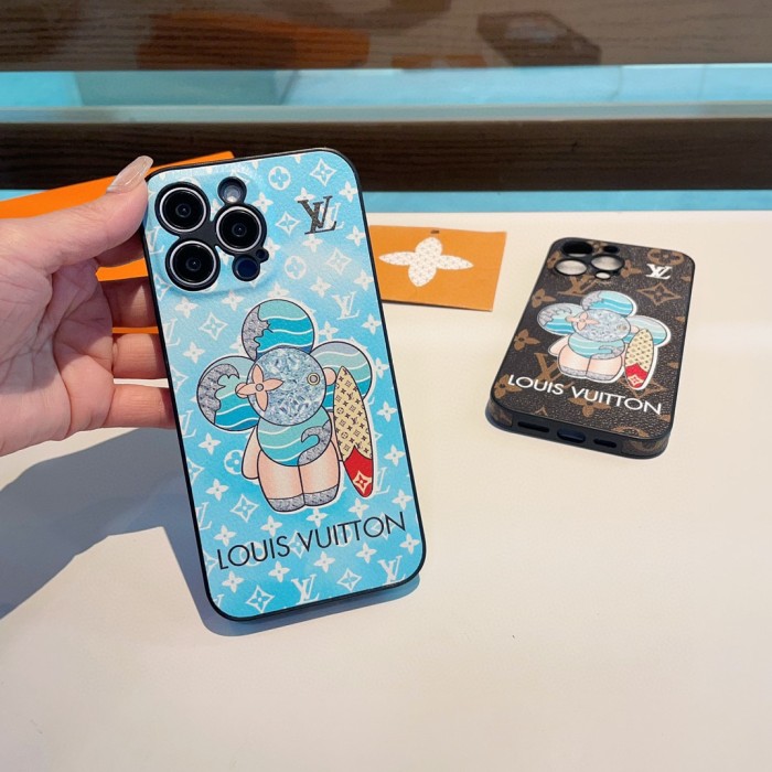 大人気 ルイヴィトン コピー LV携帯ケース精孔縁取り革製携帯ケース