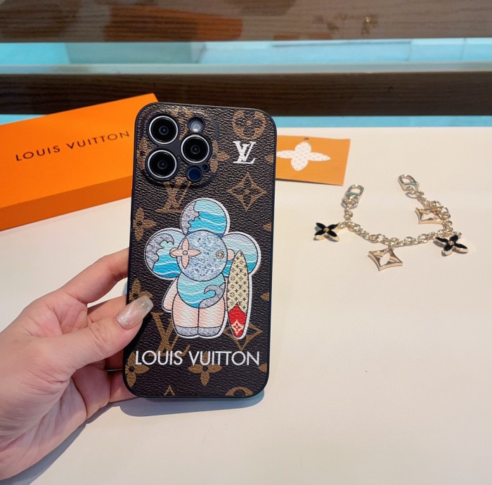 ★超人気 ルイヴィトン 激安通販 LV携帯ケース精孔縁取り革製携帯ケース