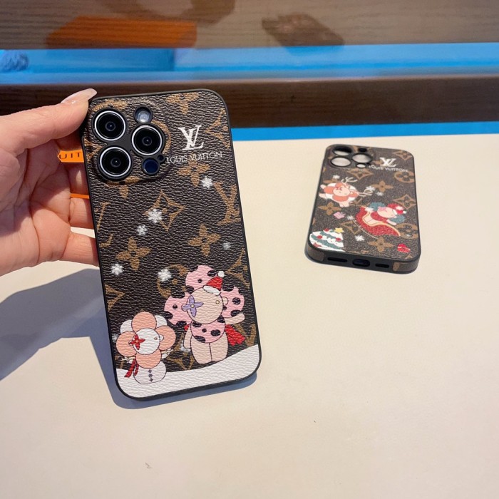 日本未入荷 ルイヴィトン コピーおすすめ LV携帯ケースクリスマスシリーズ縁取り皮質精孔携帯ケース