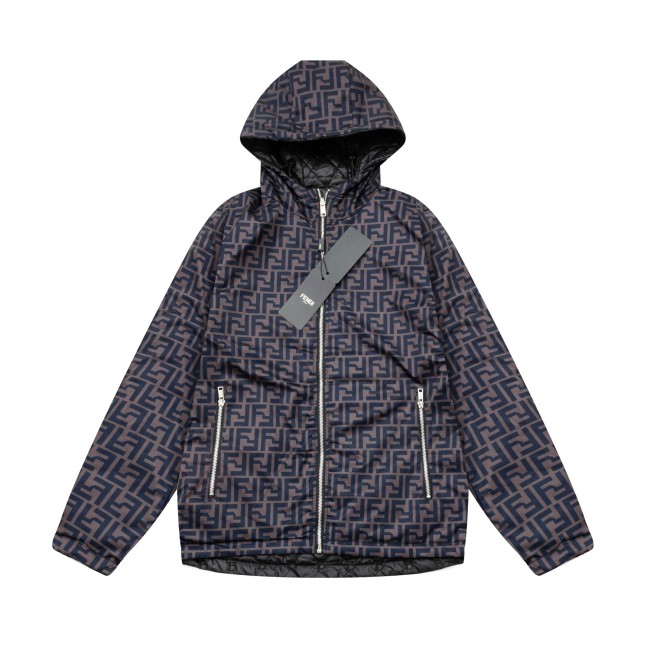 超話題! フェンディ n級品 24新作秋冬セイコージャカード刺繍厚手綿入れパーカー男女同型