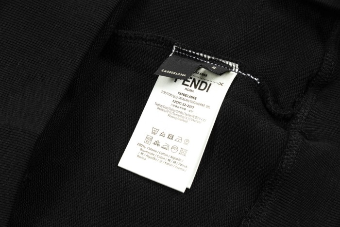 超奇跡の入荷☆ フェンディ 激安通販 ジップスキンポケットアルファベットLOGOプリント丸首衛衣