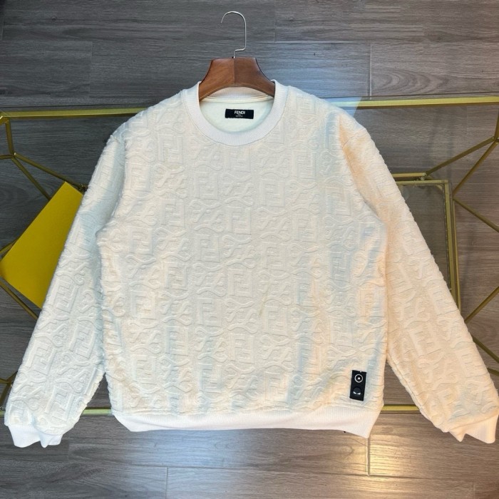 一目惚れ♪ フェンディ 偽物通販 2024新型加絨ダブルFタオル刺繍アルファベットLOGOシンプルでスタイリッシュな衛衣2色