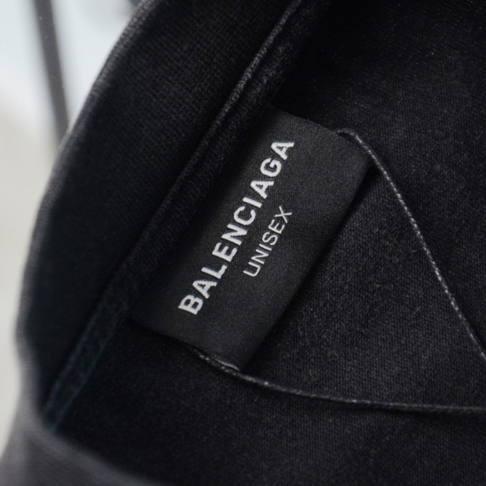 ★超人気 バレンシアガ 偽物通販 Balenciaga水洗いシリアルBB刺繍長袖パーカーTシャツ