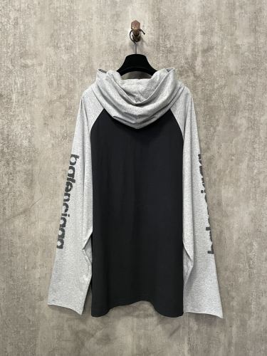 【話題商品！】バレンシアガ コピーおすすめ 24 ss前後セメント大mマーク手描きパーカー長袖Tシャツ