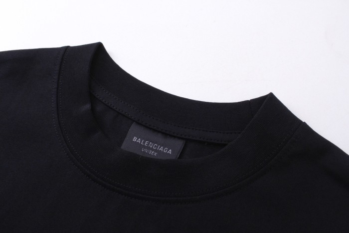 高品質 バレンシアガ 激安通販 2024 SS最新3 Mアルファベットプリント手描き落書き長袖Tシャツ