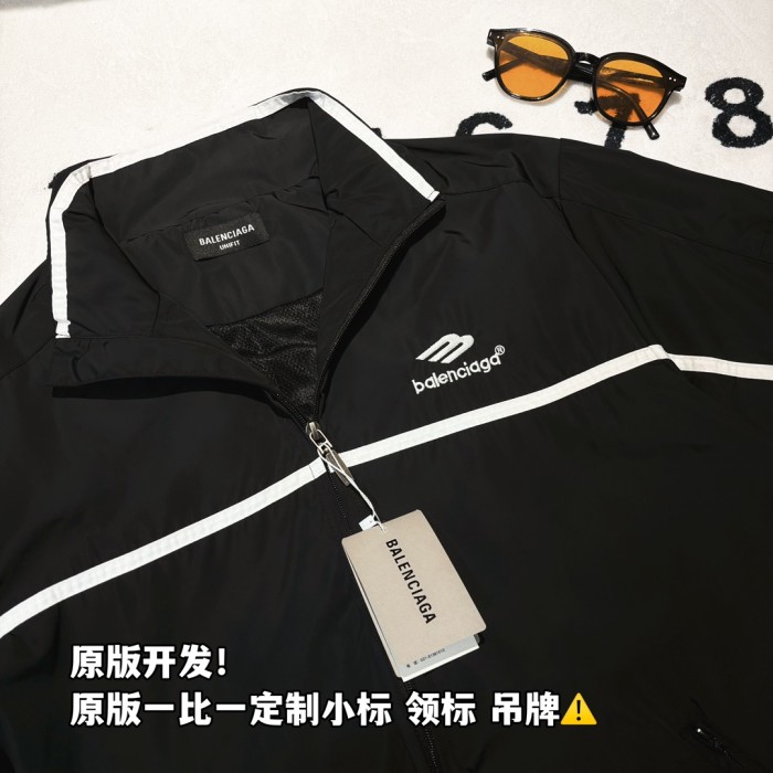 累積売上総額第１位！バレンシアガ コピーおすすめ 24SS​白棒Bアルファベット刺繍ジャージカップルタイプ