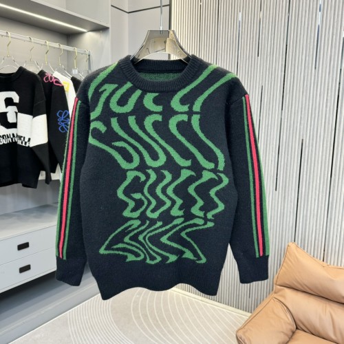 【限定】グッチ n級品 ジャカードヘッダー丸首セーター