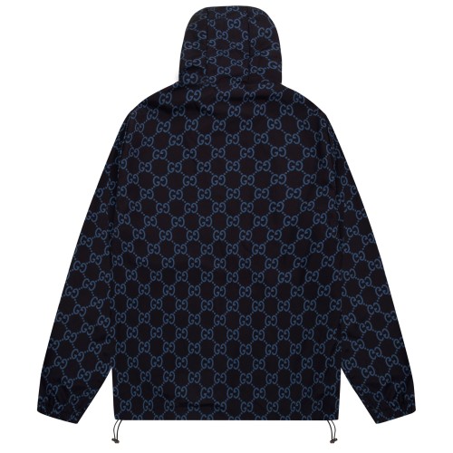 追跡付 グッチ 偽物通販 フルプリントダブルGキャップジップジャケット