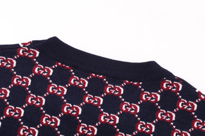 超奇跡の入荷☆ グッチ 偽物通販 ダブルGクラシックロゴラウンドネックカーディガン