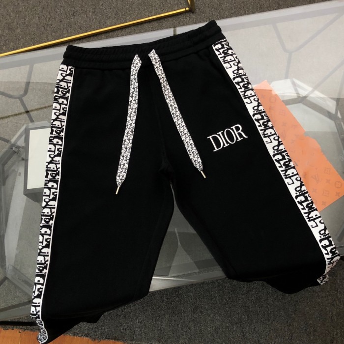 【限定】ディオール スーパーコピー 刺繍LOGOリボン付きカジュアルパンツロングパンツ