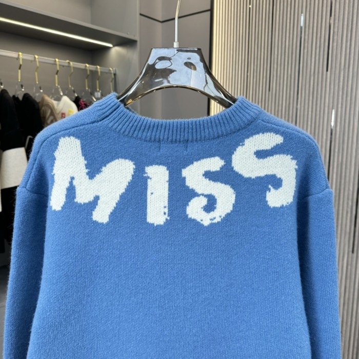 大人気 ディオール 激安通販 ジャカードアルファベットタオル刺繍ヘッダー丸首セーター